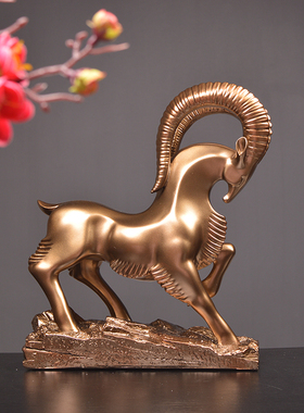 三羊开泰新中式风样板房创意摆件