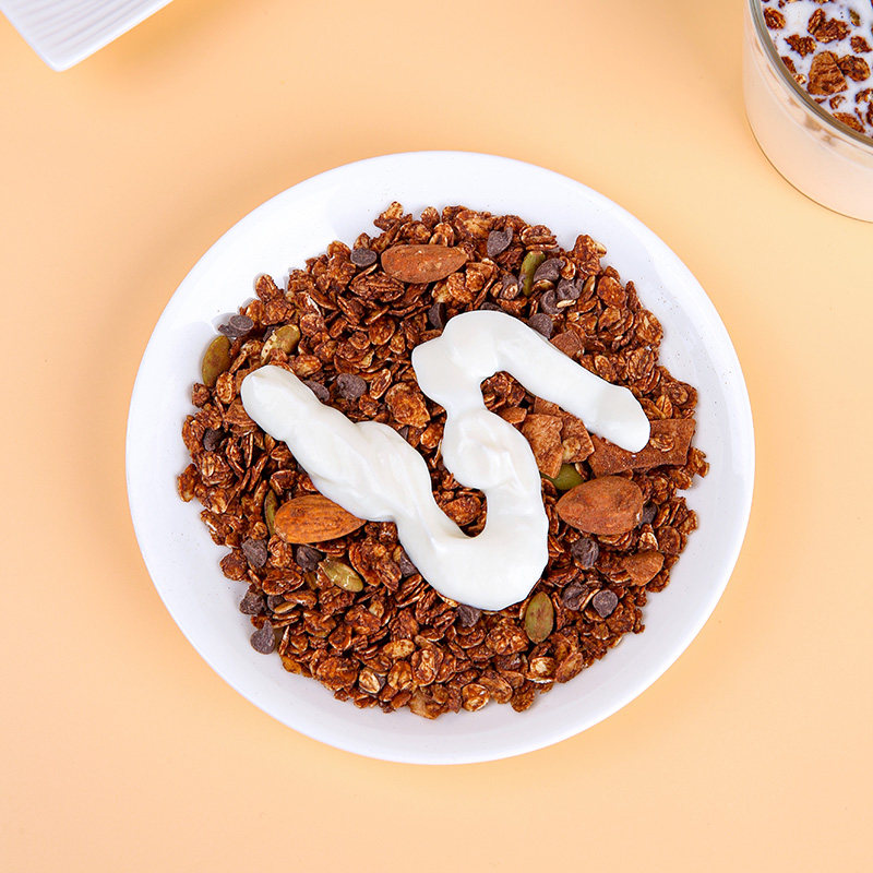 2罐海盐巧克力烘焙燕麦片冲饮即食干吃格兰若拉隔夜燕麦片900g,淘宝优惠券,粉丝福利购,淘宝优惠卷