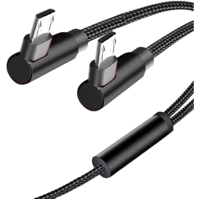 Android Typec double elbow charging cable one to two
