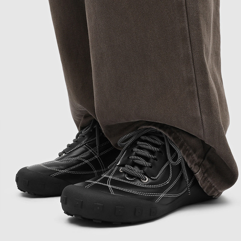 【轻奢品质】多元维度线条赛车鞋男休闲运动鞋通勤圆头板鞋德训鞋,淘宝优惠券,粉丝福利购,淘宝优惠卷