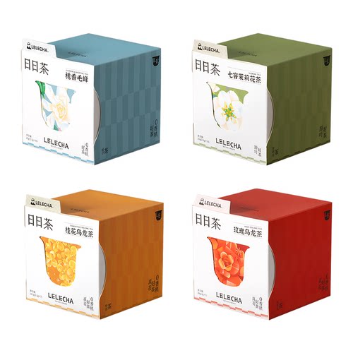 LELECHA乐乐茶日日茶4.0 茉莉玫瑰桂花乌龙茶栀香毛峰茶包花茶 - 图0