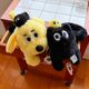 CILINPARK Cat and Puppy Cute Tissue Box Plush Storage Bag Niche Healing Gift Home Car Car