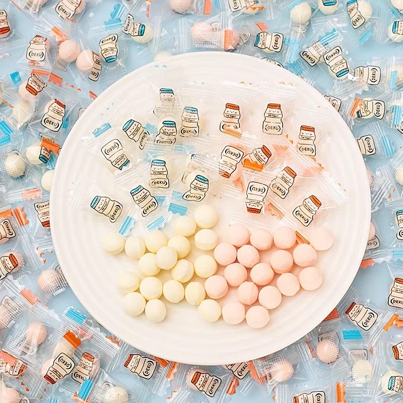 德酷厚酸奶风味奶片糖休闲儿童零食干吃奶片老酸奶贝片糖果草莓味,淘宝优惠券,粉丝福利购,淘宝优惠卷