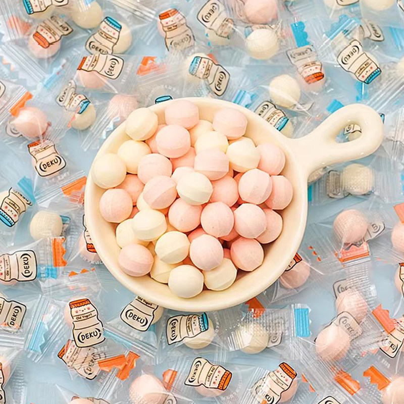 德酷厚酸奶风味奶片糖休闲儿童零食干吃奶片老酸奶贝片糖果草莓味,淘宝优惠券,粉丝福利购,淘宝优惠卷