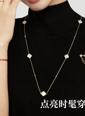 羽兮原创设计感毛衣链女