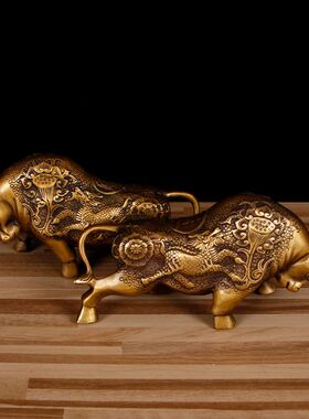 运牛送礼工艺品炒股仿古铜器家居