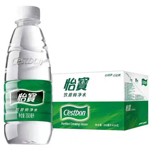 新货怡宝350ml*24瓶装整箱非矿泉水迷你小支小瓶纯净水办公饮用水 - 图3