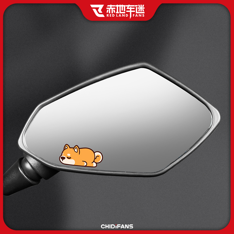 适用九号远航家M系列方后视镜小贴纸个性装饰贴防水防晒卡通贴画 - 图2