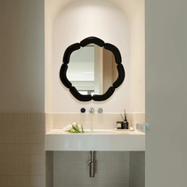 Led high-definition intelligent bathroom mirror folk light and luxurious wall-mounted decorative mirror bedroom teenage girl hanging wall dressing mirror