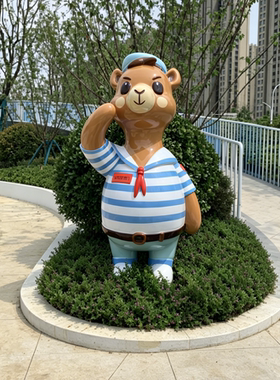 接来图定制不锈钢玻璃钢景观雕塑