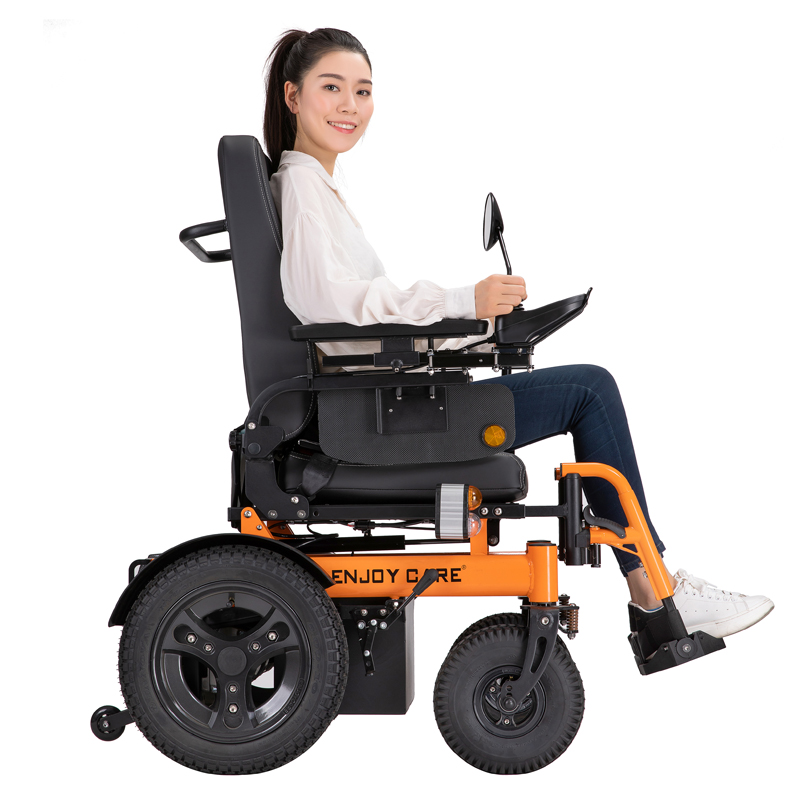 伊凯越野电动轮椅EP62L前后减震全进口配置智能老年残疾人四轮车