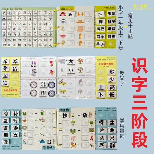 董一启蒙幼儿园童繁体字识字神器粘贴书趣味识认字安静益智玩具 - 图0