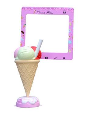 户外甜品模型冰激凌玻璃钢雕塑商场大型雪糕摆件仿真甜筒冰棒装饰