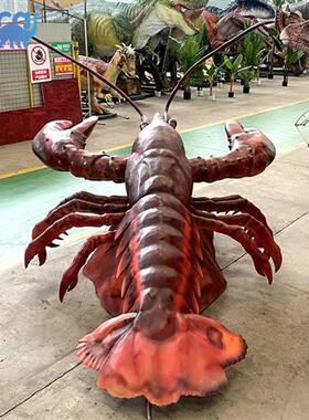 仿真动物动态模型龙虾爬爬虾模型海鲜馆馆饭店餐馆店招美陈装饰