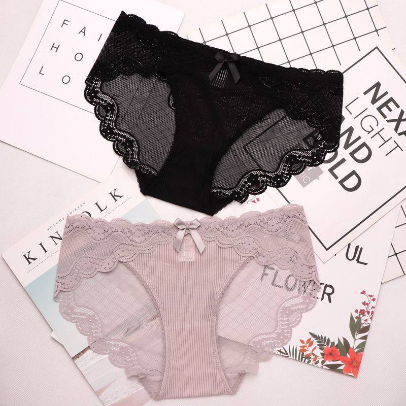 莫曼妮欧美高端一片式蕾丝女三角裤 莫曼妮内裤