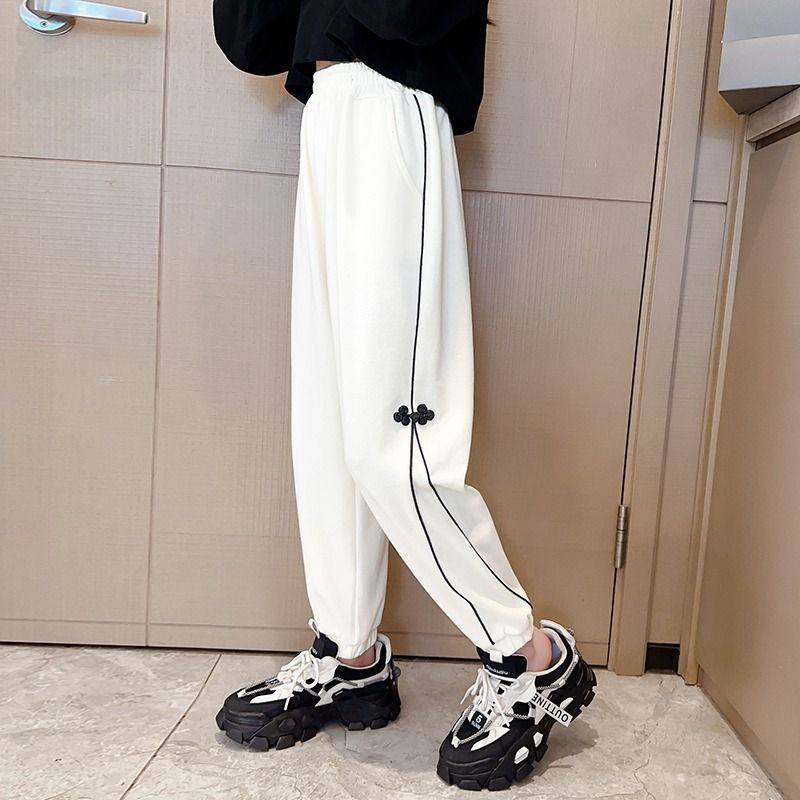 女童运动裤春秋大童休闲宽松潮酷秋款卫裤小学生秋装儿童裤子,淘宝优惠券,粉丝福利购,淘宝优惠卷