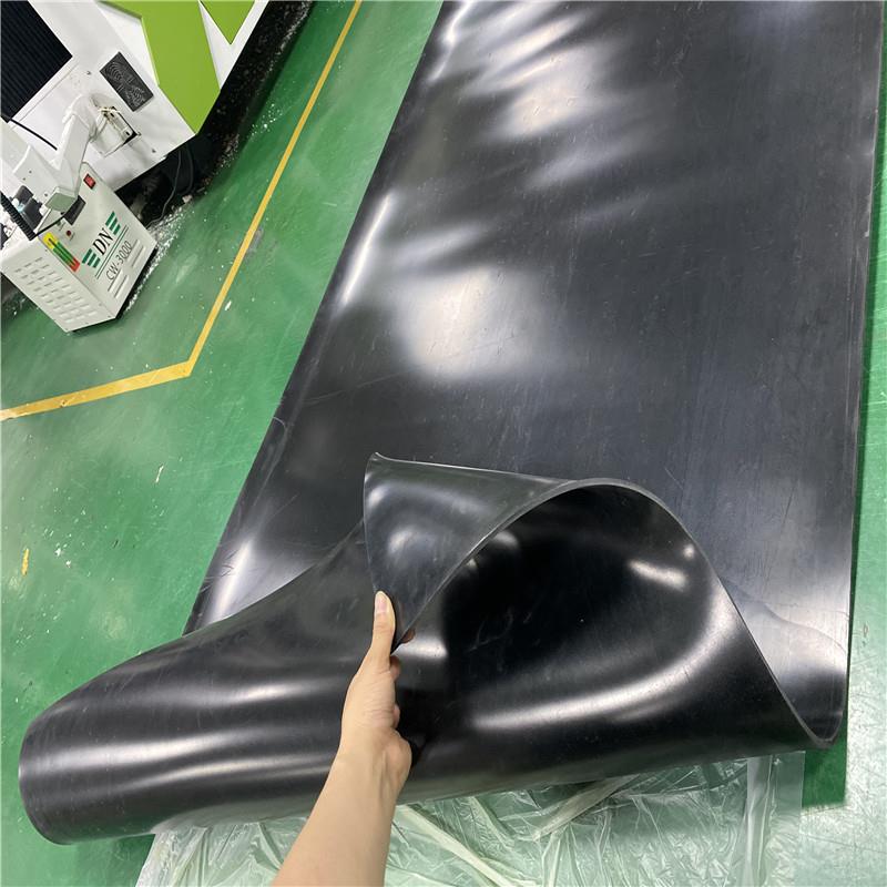 橡胶垫工业黑色橡胶板减震3mm5mm8mm10kv高压绝缘胶皮配电房地垫 - 图0