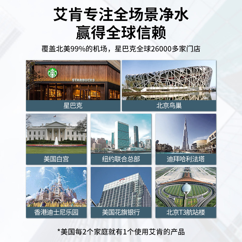 美国艾肯家用cf复合ro机包邮滤芯 elkay艾肯净水器