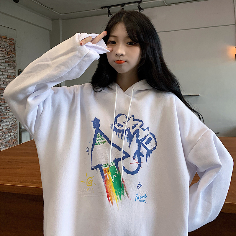 古着vintage秋冬宽松韩版ins卫衣 楚筠卫衣/绒衫