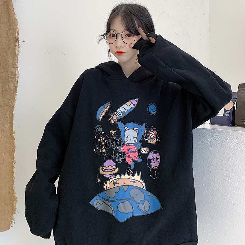 古着vintage秋冬宽松韩版ins卫衣 楚筠卫衣/绒衫