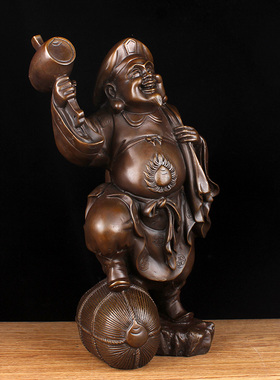 黄铜大黑天日本供奉客厅财神像