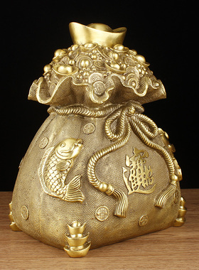 纯铜客厅招财进宝年年有余存钱罐