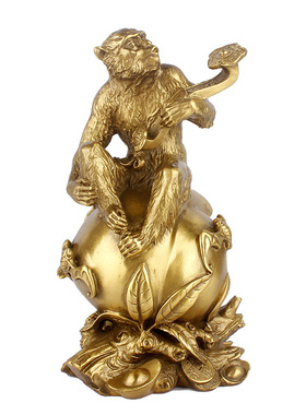 如意生肖猴大小号家居客厅工艺品