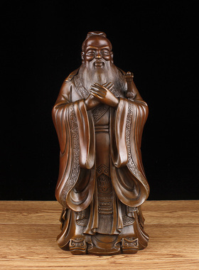 铜孔子像雕像铜摆件家居饰品办公室装饰摆件教师节礼物孔子铜像
