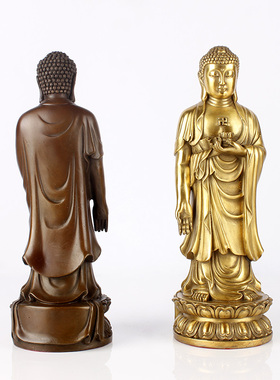 纯铜摆件供奉客厅佛像