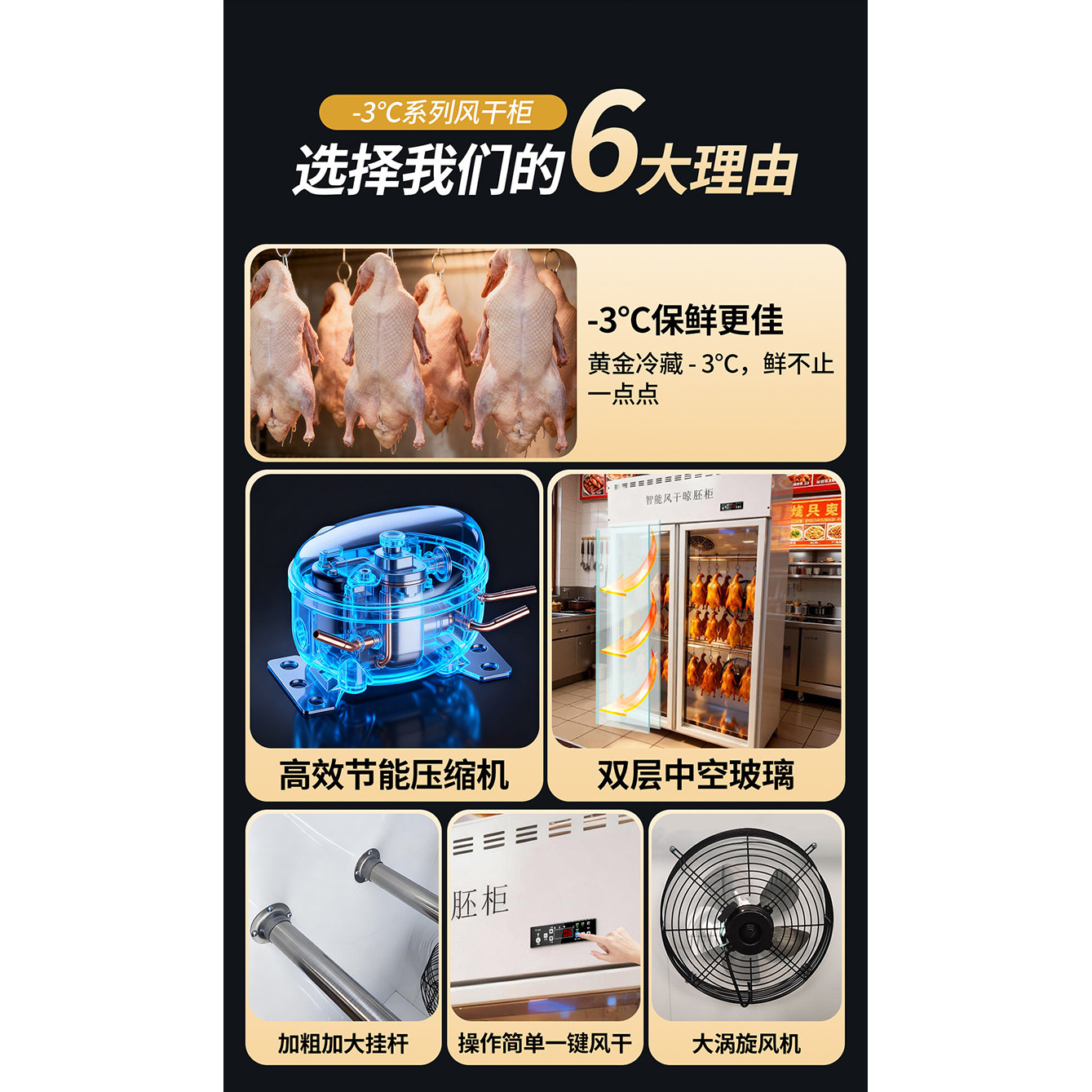 阁兰喜智能晾鸭柜烧鹅烧腊烘干机晾胚柜凉烤鸭风干柜风冷吹鸭柜,淘宝优惠券,粉丝福利购,淘宝优惠卷