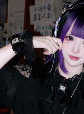 栗子超精致日系蕾丝蝴蝶结手袖