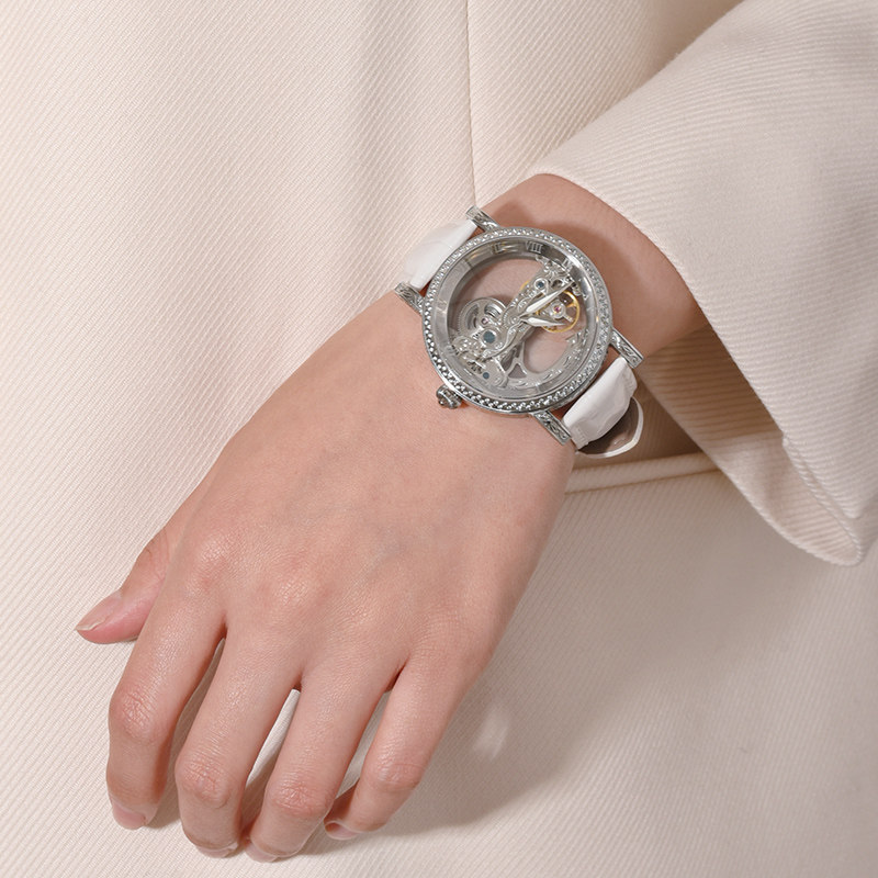 vrq唯诺其初心镂空女小众感机械表 vrq国产腕表