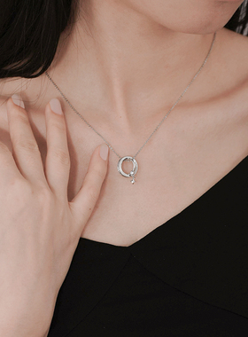 VRQ唯诺其星环之语项链女款爆款小众时尚气质项链女送女友礼物