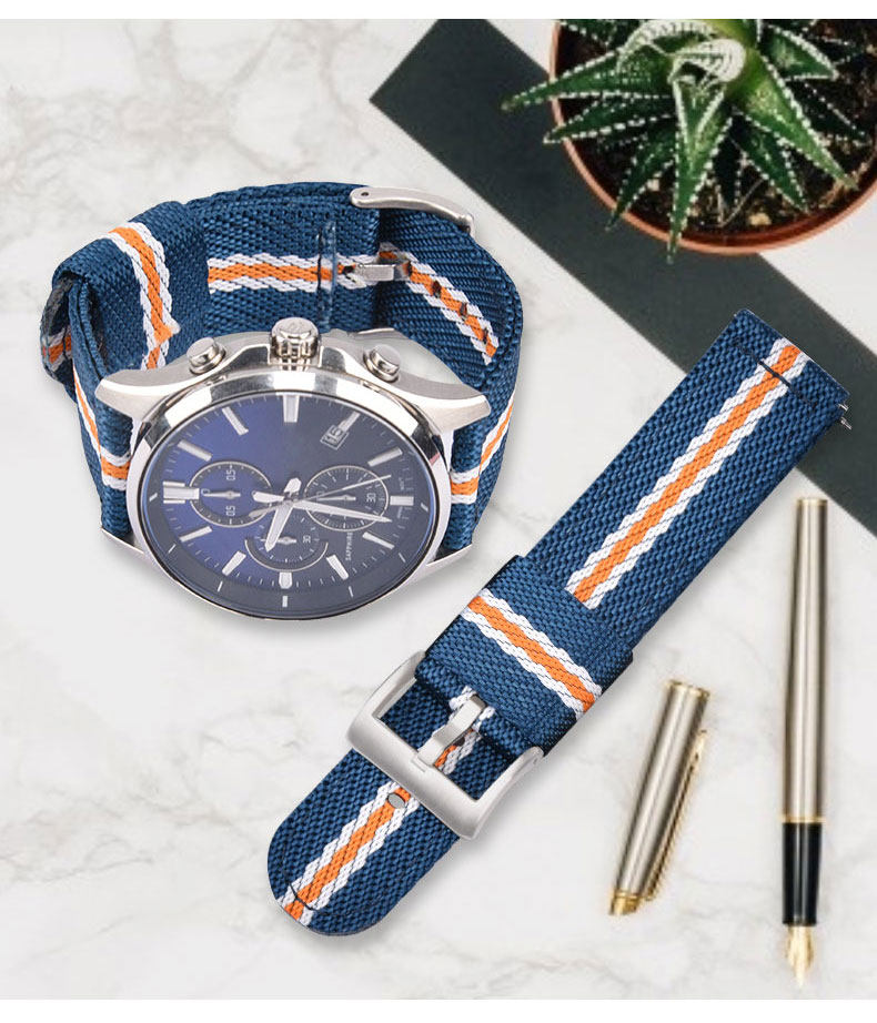 dw美度时尚运动优质尼龙帆布表带 沐时配件