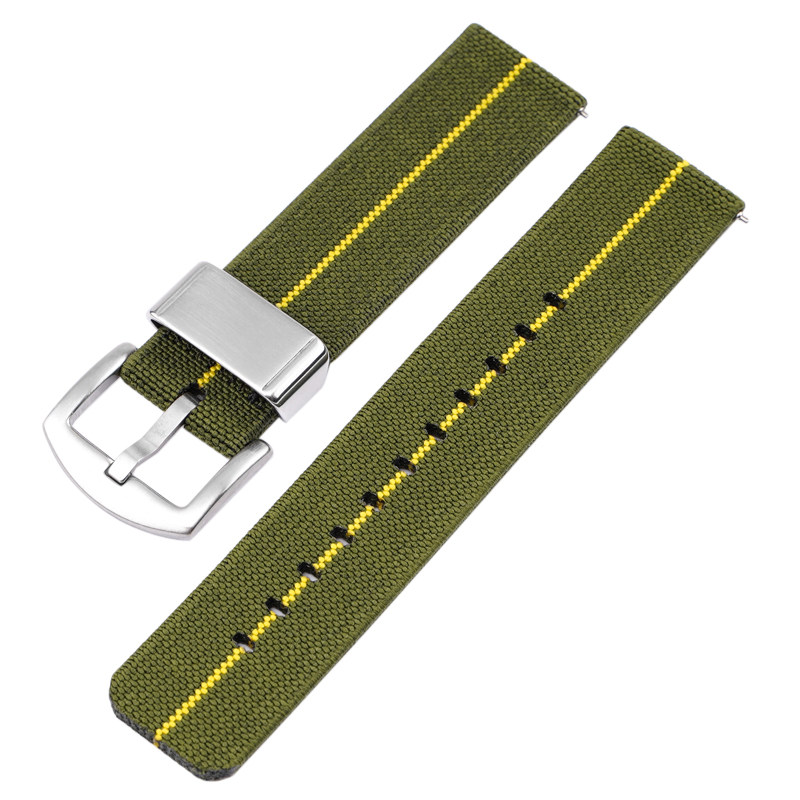 代用dw万国飞行员防水弹力尼龙编织 沐时配件