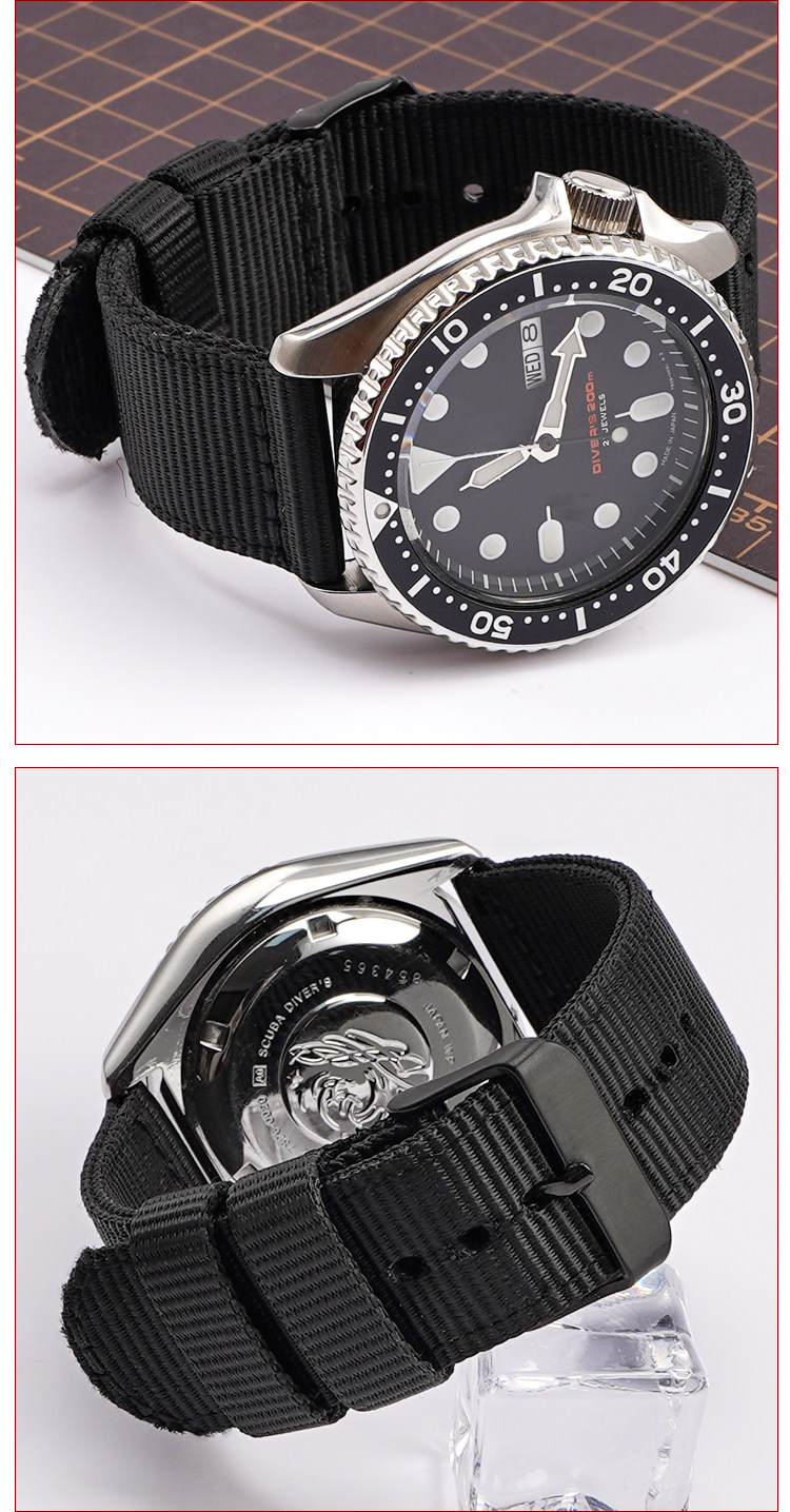 沐时代用dw手表带男女纯黑色手表链 沐时配件