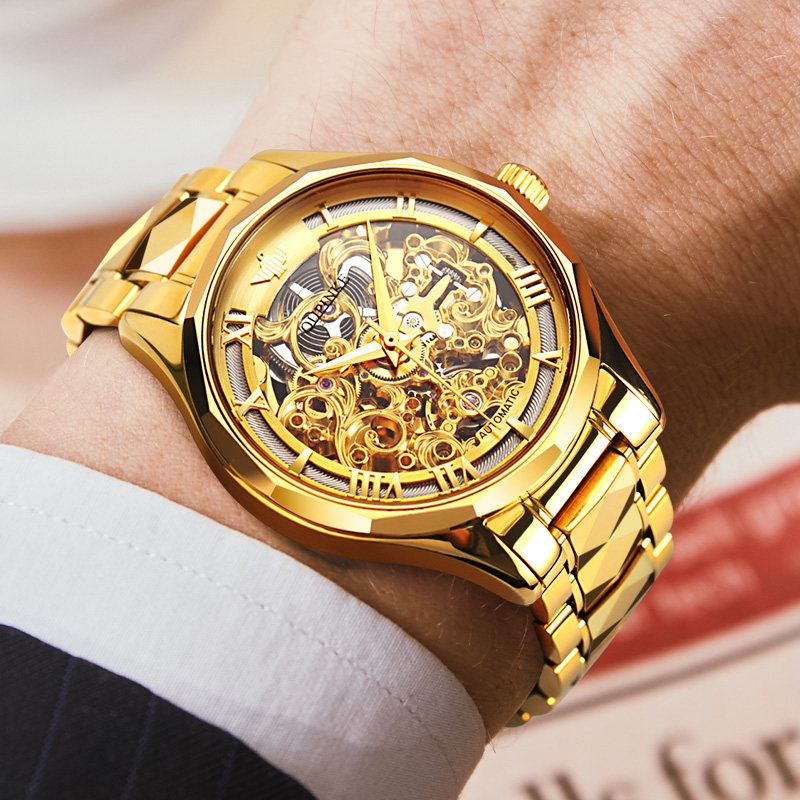 瑞士进口十大世界排行男士全机械表 欧品客隆坤国产腕表