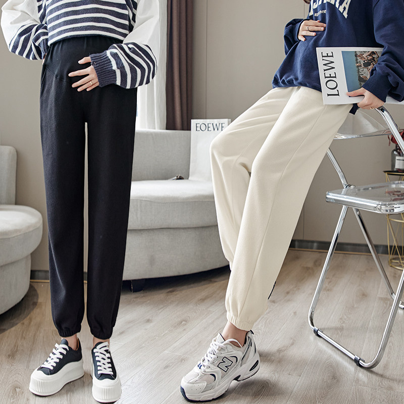 春秋季外穿潮妈纯棉秋冬装孕妇裤子 恋诗哲孕妇打底裤