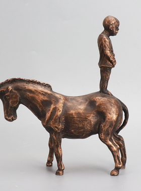 创意人物客厅电视柜玄关装饰品