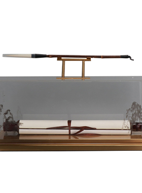 新中式毛笔架书房禅意古风小摆件