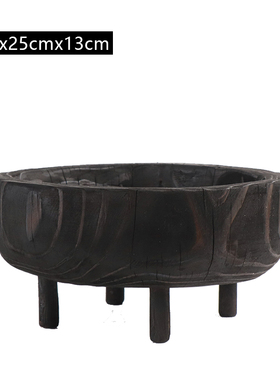 现代中式风客厅茶几圆形软装饰品