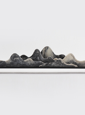 新中式创意树脂假山客厅电视柜