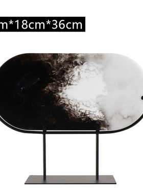 新中式风水墨意境客厅玄关装饰品