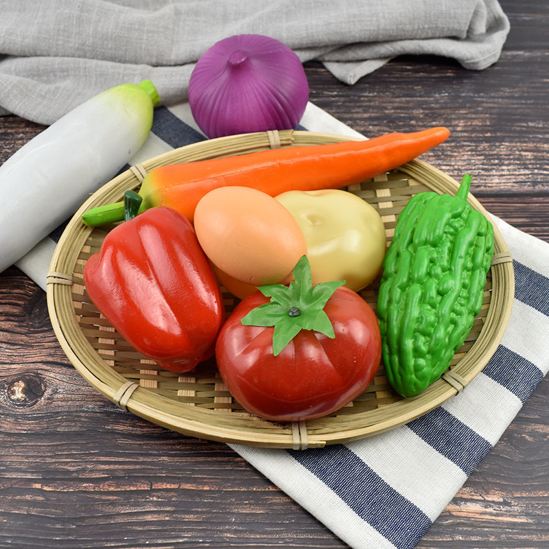 塑料假蔬菜模型仿真水果蔬菜胡萝卜辣椒道具儿童早教玩具装饰摆件,淘宝优惠券,粉丝福利购,淘宝优惠卷