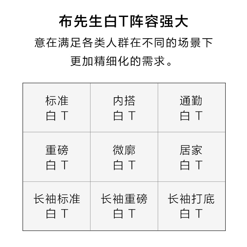 明星同款MrBu布先生长绒棉纯白色短袖T恤男 体恤圆领纯棉打底衫