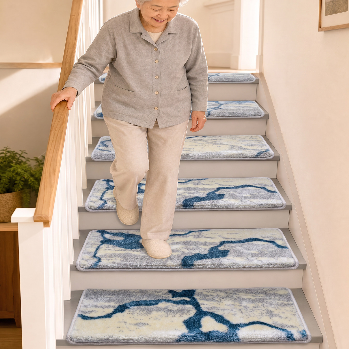 Jiachi modern light luxury stair step mats can be customized