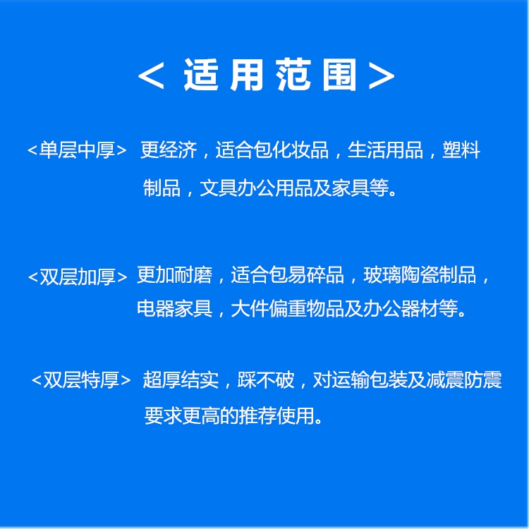 气泡膜袋加厚80/100/120cm宽泡沫纸泡棉防震塑料打包装膜一米 - 图2