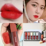 Матовая питательная помада, набор, блеск для губ, комплект, пробник