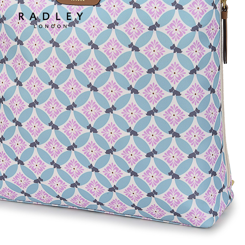 Radley24SS新款环保尼龙双肩包老钱风拼色可爱元气旅行通勤大容量 - 图1