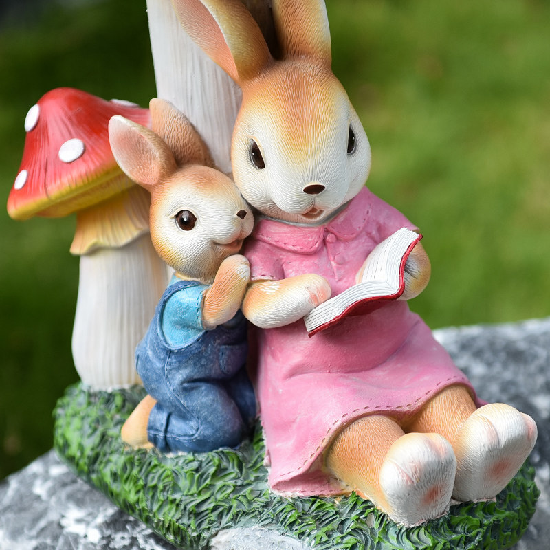 网红仿真大蘑菇可爱兔子户外花园幼儿园草坪庭院装饰创意造景摆件,淘宝优惠券,粉丝福利购,淘宝优惠卷